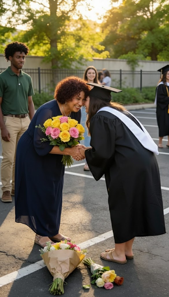 Sie weigerte sich, sich von ihrer kämpfenden Mutter beobachten zu lassen, wie sie über die Bühne ging, weil sie befürchtete, andere würden sie verspotten – aber was sie später herausfand, ließ sie weinend auf dem Boden liegen…