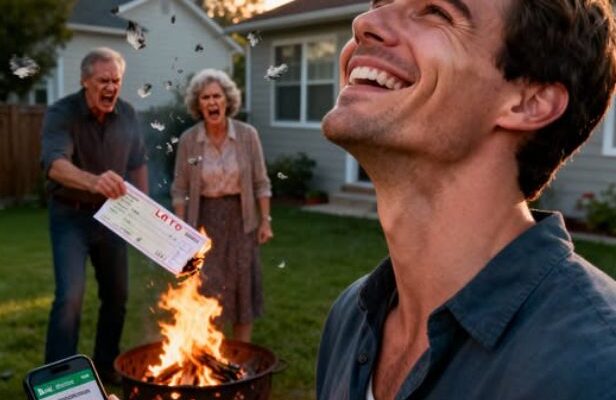 Als ich 2,5 Millionen Dollar im Lotto gewann, versuchten meine Eltern mich zu zwingen, die Hälfte ihrer Lieblingstochter zu geben. Ich lehnte ab. Am nächsten Morgen war ich schockiert zu sehen, wie sie meinen Lottoscheck verbrannten. Sie sagten: „Wenn du nicht teilst, bekommst du keinen Cent.“ Ich brach in Gelächter aus, weil der Scheck, den sie verbrannten, tatsächlich war.“…