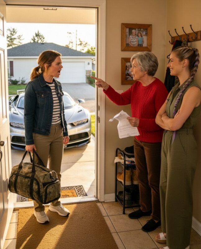 Jag betalade min systers $ 8K undervisning och för hem, men när jag kom hem var mitt rum helt rensat. Min mamma tittade på mig med kalla ögon och ropade: «Du kan inte bära din börda längre packa upp dina saker och hitta en ny plats!»Kastade Kaffe På Mig. Min Syster Skrattade Som … Jag Lämnade, Men När Hon Såg Min Bugatti Mistral Utanför, Hon Var Sh0cked…