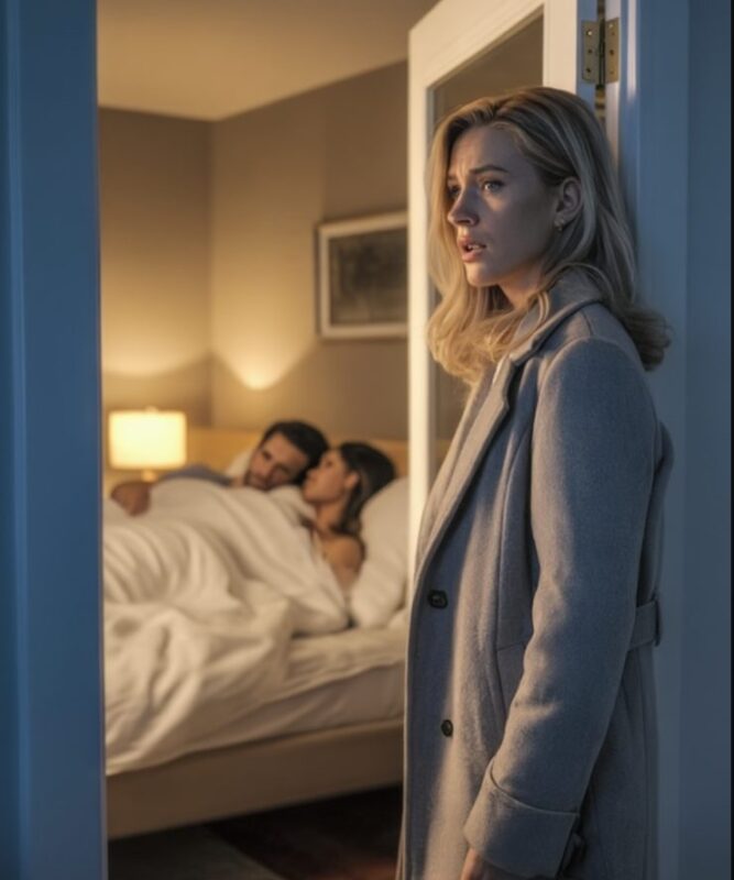 Jag kom hem från en tjänsteresa tidigare än planerat och utan att säga till, jag bara klev in i huset…