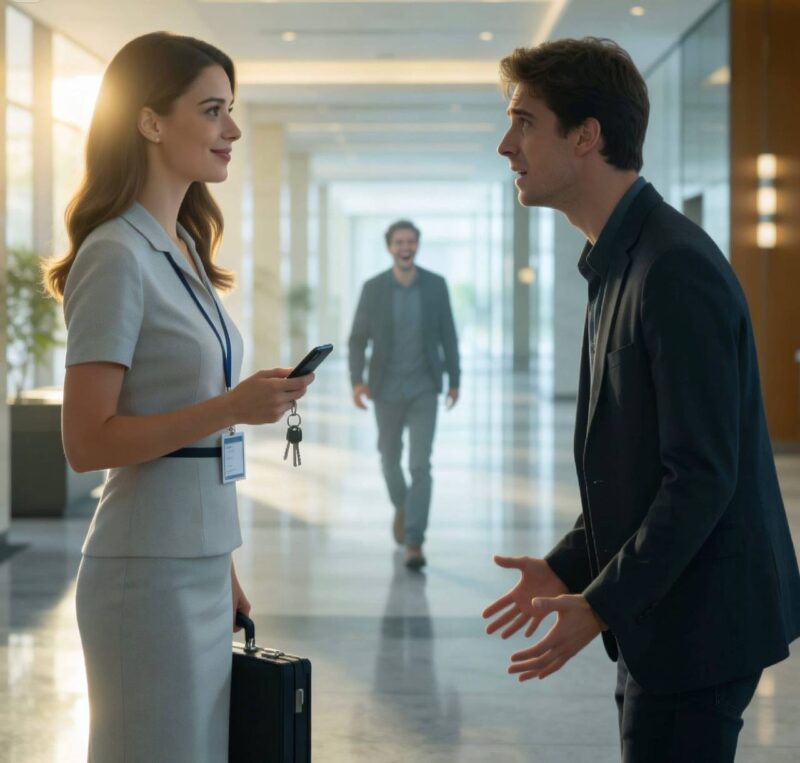 Jag hör fortfarande hans skratt eka i korridoren när han sa: ”Slappna av, jag skojade bara med dig”, och gick därifrån medan mitt ansikte brann.Jag byggde upp mig själv i tystnad, lärde mig mitt värde och glömde hans namn.Sex månader senare stod han framför mig och skakade, viskande: ”Snälla, jag gjorde ett misstag — ge mig en chans.”Jag log artigt, för svaret var redan klart och det var inte barmhärtighet …