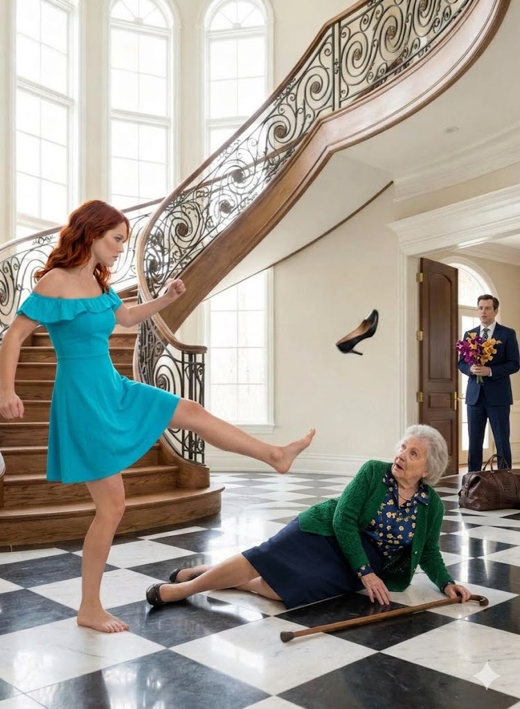 Han kom hem med blommor till sin mamma, men fann sin fästmö när hon sparkade henne: läxan han gav henne kommer inte att glömmas.