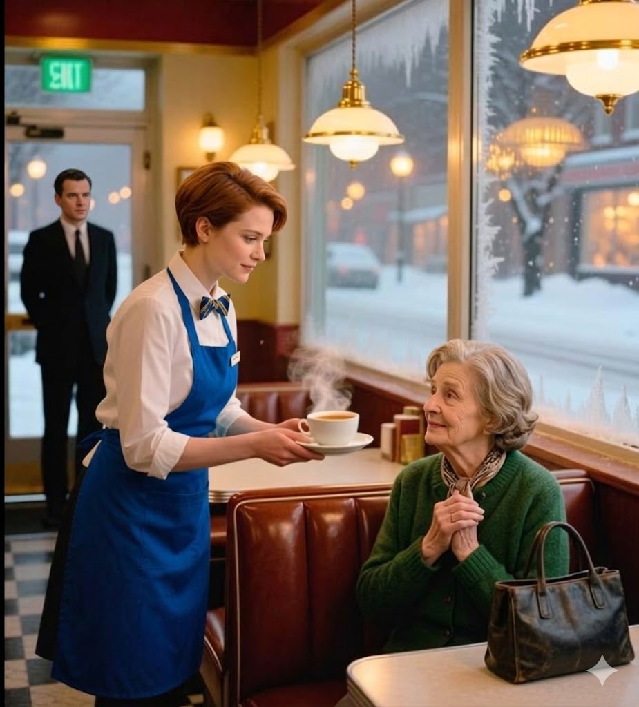 Hon räddade helt enkelt en frusen gammal dam — som de rika sönerna hade övergett. Men det var inte någon annan som tackade henne, utan en tidigare fosterson från barnhemmet… Som visade sig vara just den…